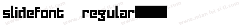 slidefont regular字体转换